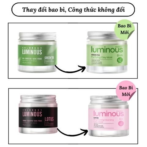 Mặt Nạ Đất Sét Colorkey Luminous Clay Mask 60g (Mẫu Mới)