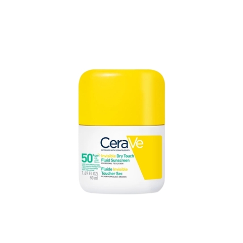 Sữa Chống Nắng Cerave Giảm Dầu Mỏng Nhẹ Khô Thoáng Invisible Dry Touch Fluid SPF50+ 50ml