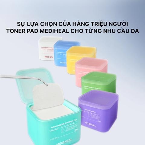Toner Pad Mediheal Derma Pad 170ml (100 Miếng) (Nhập Khẩu)