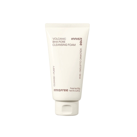 Sữa Rửa Mặt Innisfree Kiểm Soát Nhờn Tro Núi Lửa Volcanic BHA Pore Cleansing Foam 150g (Mẫu Mới) (Nhập Khẩu)