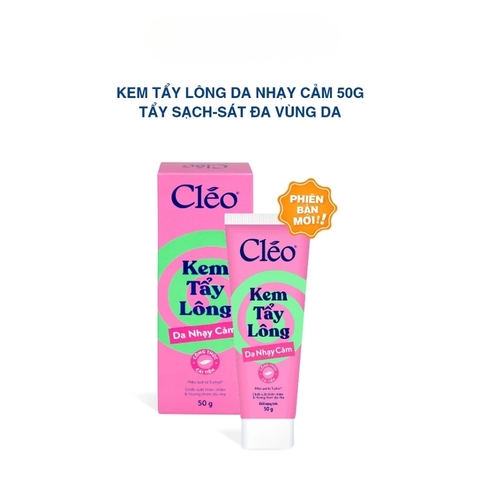 Kem Tẩy Lông Dành Cho Da Nhạy Cảm Cleo Hair Removal Cream Sensitive 50g (Mẫu Mới)
