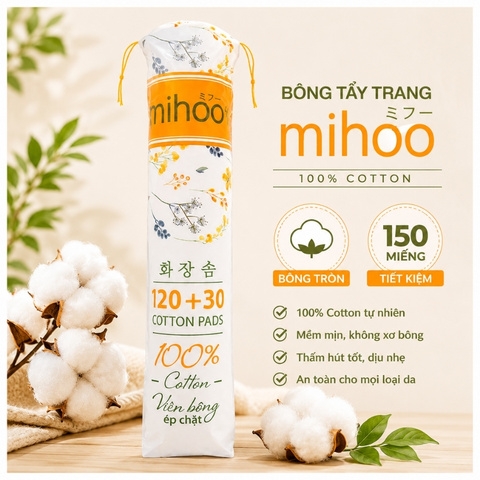 Bông Tẩy Trang Mihoo Cotton Pads