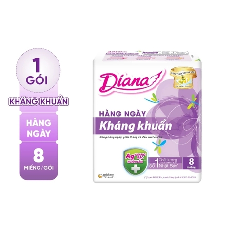Băng Vệ Sinh Diana Sensi Kháng Khuẩn (Hàng Ngày)