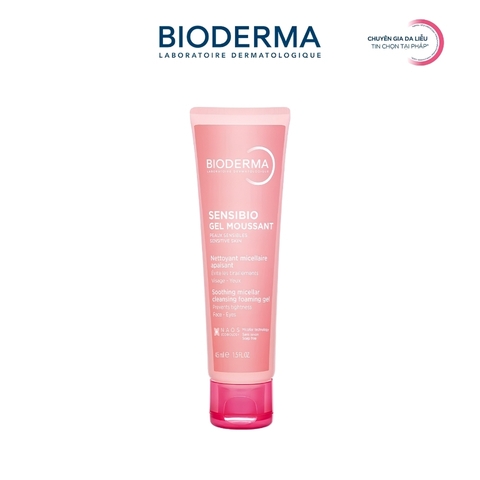 Gel Rửa Mặt Tạo Bọt Cho Da Nhạy Cảm Bioderma Sensibio Gel Moussant (Nhập Khẩu) (Mẫu Mới)