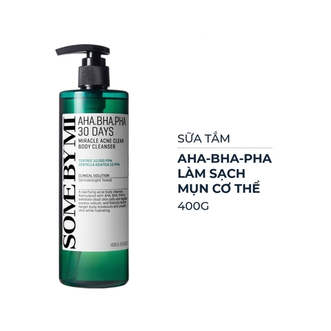 Sữa Tắm Giảm Mụn Some By Mi AHA-BHA-PHA 30 Days Miracle Acne 400g