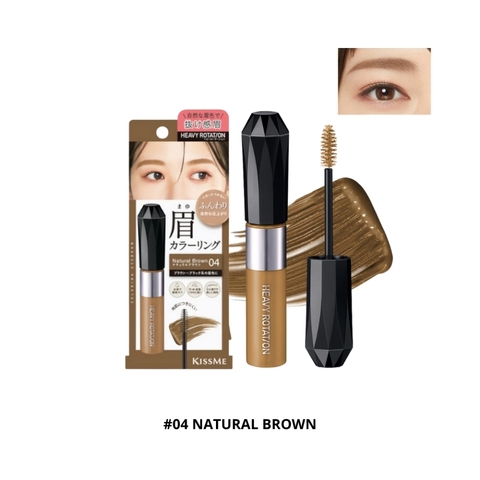 Mascara Chân Mày Kiss Me Heavy Rotation Coloring Eyebrow 8g - 04 Natural Brown
