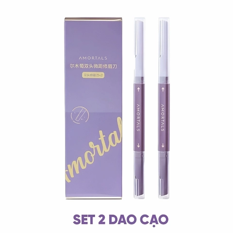 Dao Cạo Lông Mày Amortals Double Headed Maccro Eyebrow (Mẫu Mới)