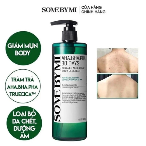 Sữa Tắm Trị Mụn Some By Mi AHA-BHA-PHA 30 Days Miracle Acne 400g (Mẫu Mới)