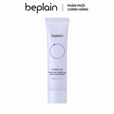 Kem Chống Nắng Beplain Sunmuse Tone Up & Correcting Matte Sunscreen SPF50+ (Tím Nhạt)