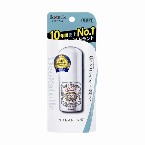 Lăn Khử Mùi Đá Khoáng Dạng Sáp Deonatulle Soft Stone 20gr (Mẫu Mới) - Màu Trắng (Không Màu, Không Mùi)