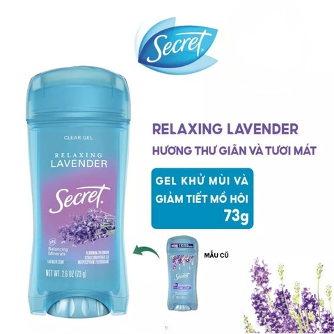 Lăn Nách Dạng Gel Secret pH Balancing Minerals 48h Clear Gel 73g (Nhập Khẩu Mỹ)