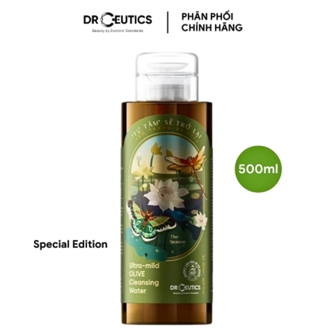 Nước Tẩy Trang DrCeutics Ultra-Mild Olive Cleansing Water 500ml (Special Edition)