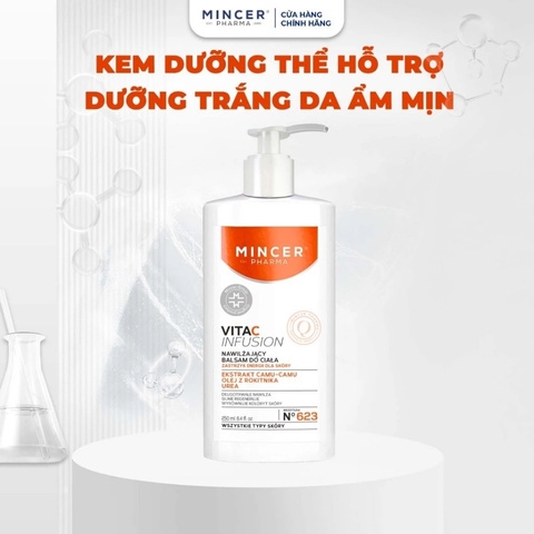 Sữa Dưỡng Thể Dưỡng Trắng & Chống Lão Hóa Mincer Pharma Vita C Infusion 250ml