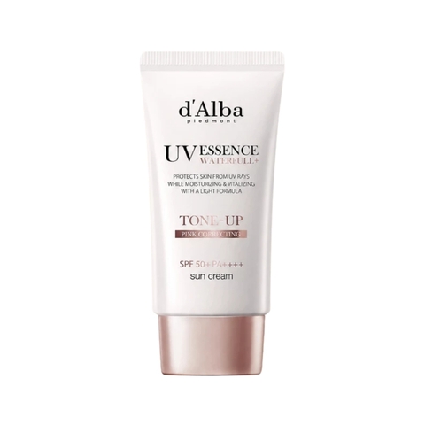 Kem Chống Nắng D'Alba UV Essence Waterfull Tone Up SPF50+ Pink Correcting 50ml (Nhập Khẩu)