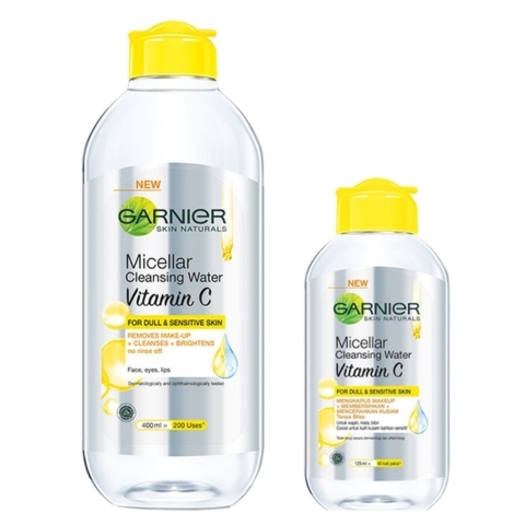 Tẩy Trang Garnier Micellar Cleansing Water Vitamin C (Vàng)