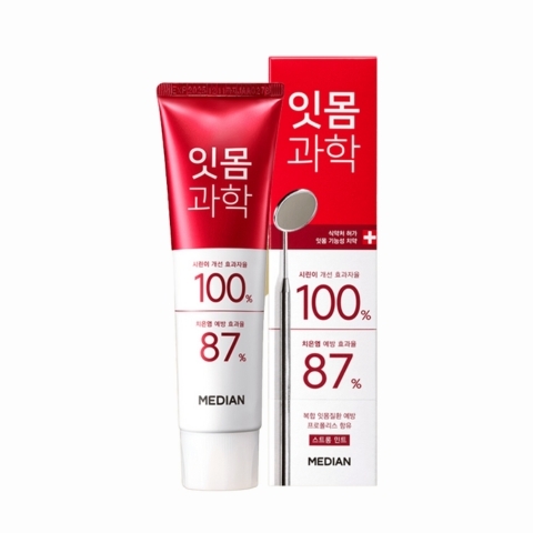 Kem Đánh Răng Median Gum Science Toothpaste Strongmint 120g (Đỏ)