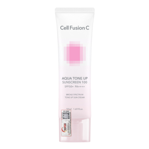 Kem Chống Nắng Cell Fusion C Aqua Tone Up Sunscreen 100 SPF50+ (Hồng)