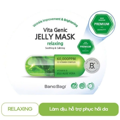Mặt Nạ Giấy Banobagi Vita Genic Jelly Mask Relaxing Vitamin B (Mẫu Mới) - 60,000PPM