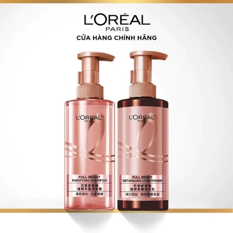 Bộ Dầu Gội Xả Ngăn Rụng Tóc L'oreal Full Resist Purifying 440ml