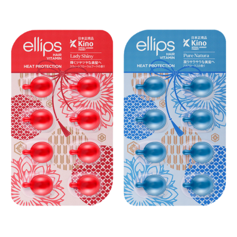 Viên Vitamin Dưỡng Tóc Ellips Hair Vitamin Heat Protection (Vỉ 8 Viên)