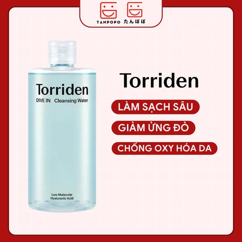 Tẩy Trang Torriden Dive-In Low Molecular Hyaluronic Acid Cleansing Water 400ml
