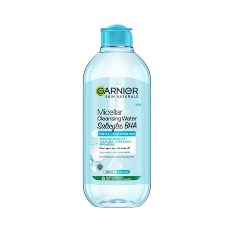 Nước Tẩy Trang Garnier Cho Da Dầu Và Mụn Micellar Cleansing Water Salicylic BHA