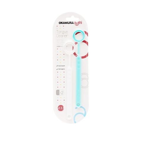 Set Dụng Cụ Cạo Lưỡi Okamura Asahi (2 cây)