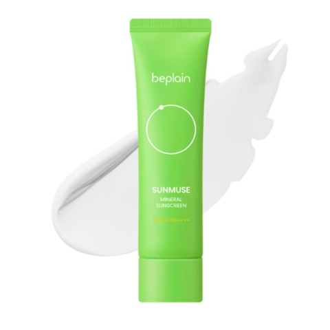 Kem Chống Nắng Beplain Sunmuse Mineral Sunscreen SPF50+(Xanh Lá Kiềm Dầu)