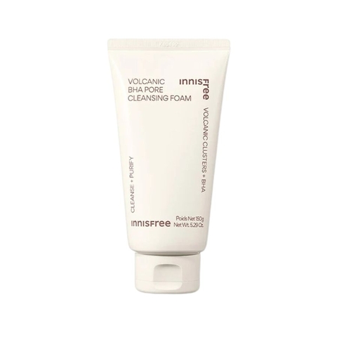 Sữa Rửa Mặt Innisfree Kiểm Soát Nhờn Tro Núi Lửa Volcanic BHA Pore Cleansing Foam 150g (Mẫu Mới)