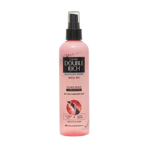 Nước Xịt Dưỡng Tóc Double Rich Balancing Water Double Repair UV Protection (Hồng)