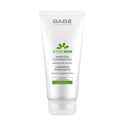 Sữa Rửa Mặt Cho Da Dầu Mụn Babe Stop AKN Purifying Cleansing Gel