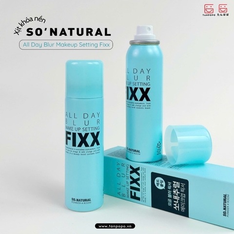 Xịt Khoá Nền So'Natural All Day Blur Makeup Setting Fixx 75ml