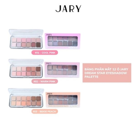 Bảng Phấn Mắt 12 Ô Jary Dream Star Eyeshadow Palette