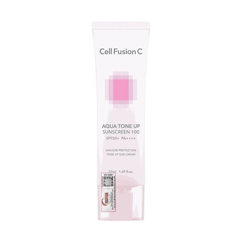 Kem Chống Nắng Cell Fusion C Aqua Tone Up Sunscreen 100 SPF50+ (Hồng)