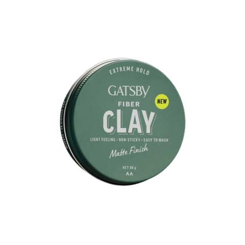 Sáp Vuốt Tóc Gatsby Fiber Clay Matte Finish 80g