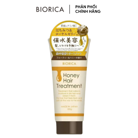 Kem Ủ Tóc Biorica Botanical Honey Hair Treatment 180g (Nhập Khẩu)
