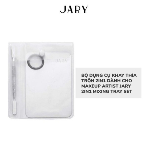 Bộ Dụng Cụ Khay Thìa Trộn 2in1 Dành Cho Makeup Artist Jary 2in1 Mixing Tray