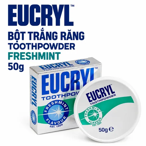 Bột Trắng Răng Eucryl 50g