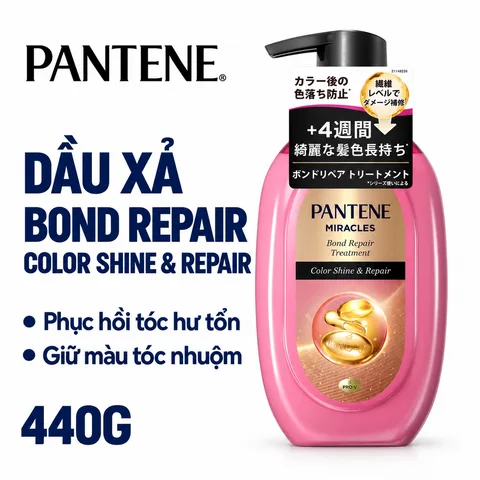 Dầu Xả Pantene Miracles Bond Repair Color Shine & Repair 440g