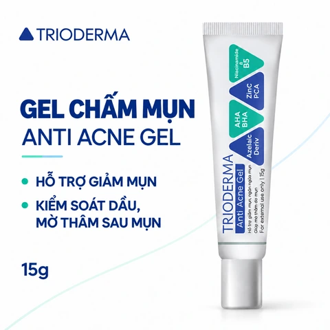 Gel Chấm Mụn Trioderma Anti Acne Gel 15g