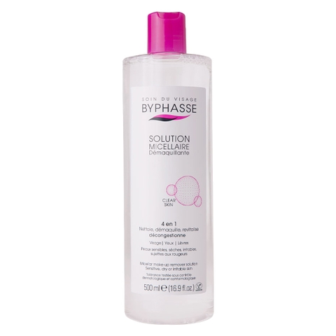 Nước Tẩy Trang Byphasse Cho Mọi Loại Da Solution Micerallaire Face (Hồng)