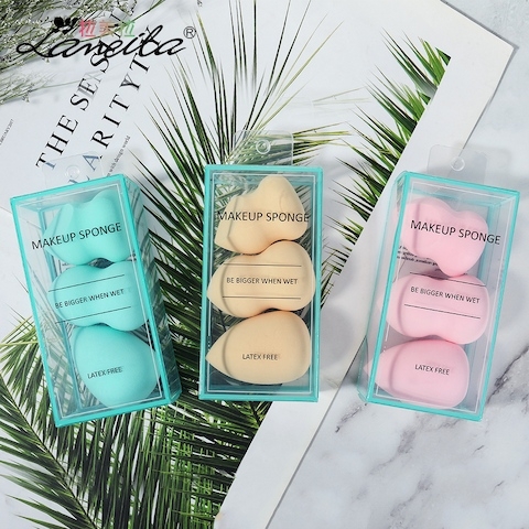 Bộ 3 Bông Mút Trang Điểm Lameila Latex Free