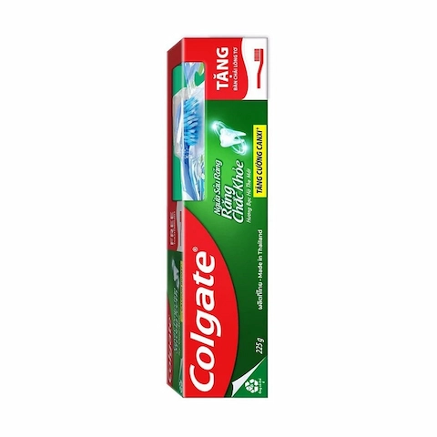 Kem Đánh Răng Colgate Ngừa Sâu Răng Chắc Khỏe Cavity Protection 225g (Tặng Kèm Bàn Chải)