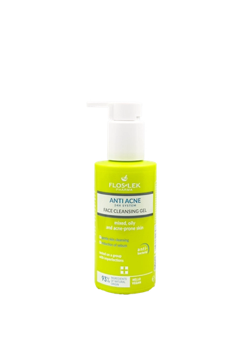 Sữa Rửa Mặt Ngừa Mụn Floslek Anti Acne System Face Cleansing Gel 125ml (Nhập Khẩu)