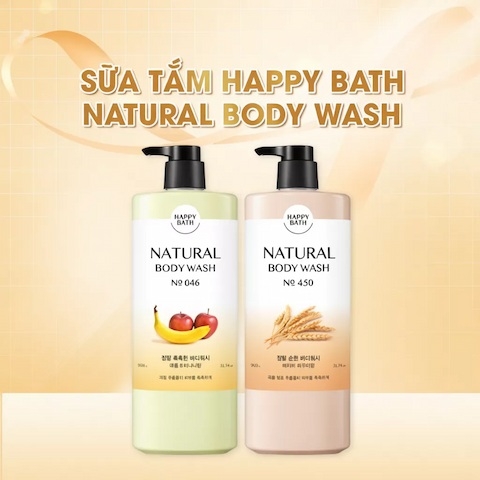 Sữa Tắm Happy Bath Natural 900g