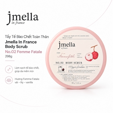 Tẩy Tế Bào Chết Toàn Thân Jmella In France Body Scrub 298g - No.02 Femme Fatale