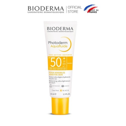 Kem Chống Nắng Bioderma Photoderm Aquafluide SPF 50+ Giảm Bóng Nhờn 40ml (Mẫu Mới) (Nhập Khẩu)
