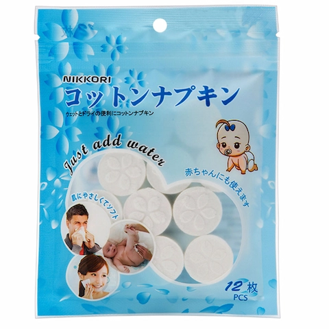 Khăn Giấy Nén Nikkori Asahi 12 Viên