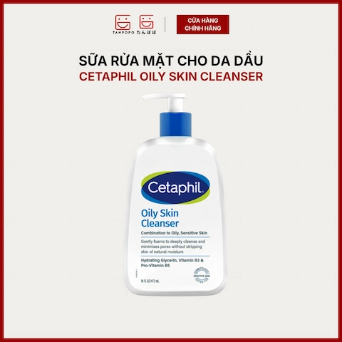 Sữa Rửa Mặt Dịu Nhẹ Không Xà Phòng Cetaphil Oily Skin Cleanser (Da Dầu) (Mẫu Mới)