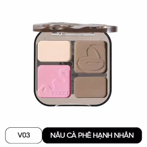 Bảng Phấn Tạo Khối Highlight 4 Ô Veecci - V03 (Lô CQN402037) (HSD 10/03/2027)